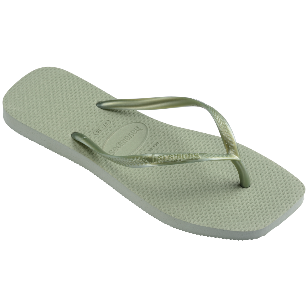 Slim Square Flip Flops