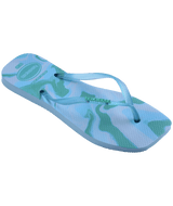Slim Square Jelly Flip Flops