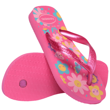 Kids Flores Flip Flops