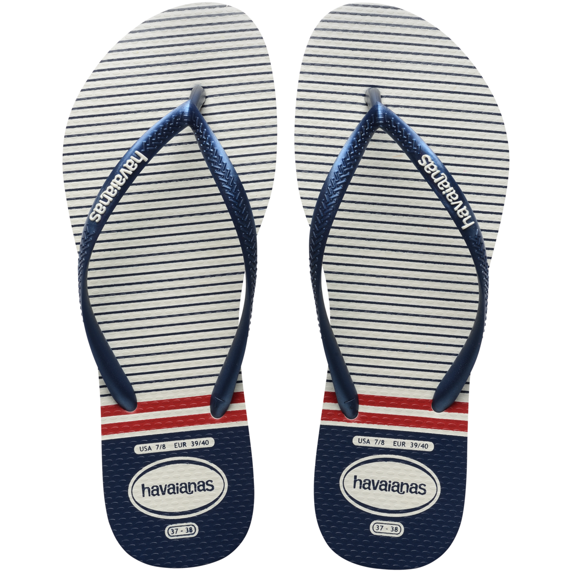 Slim Nautical Flip Flops
