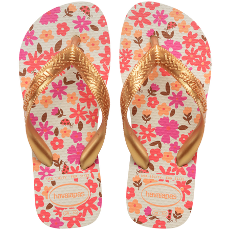 Kids Flores Flip Flops