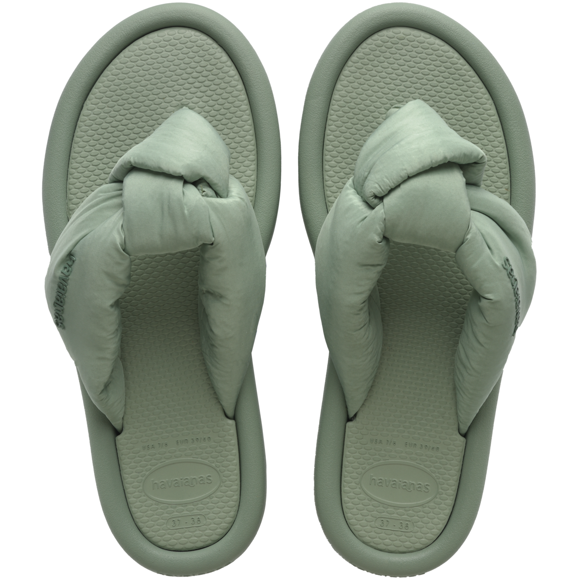 Over Puffed Flip Flops