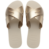 Aqua Metallic Sandals