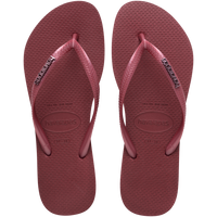 Slim Logo Metallic Flip Flops