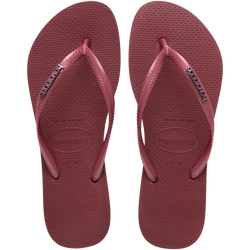 Slim Logo Metallic Flip Flops