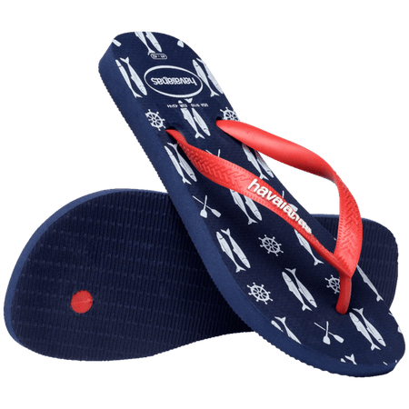 [ONLINE EXCLUSIVE] Top Nautical Flip Flops