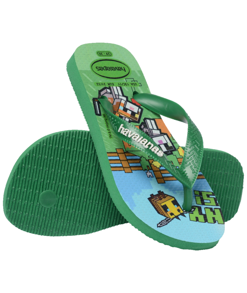 Kids Minecraft Flip Flops