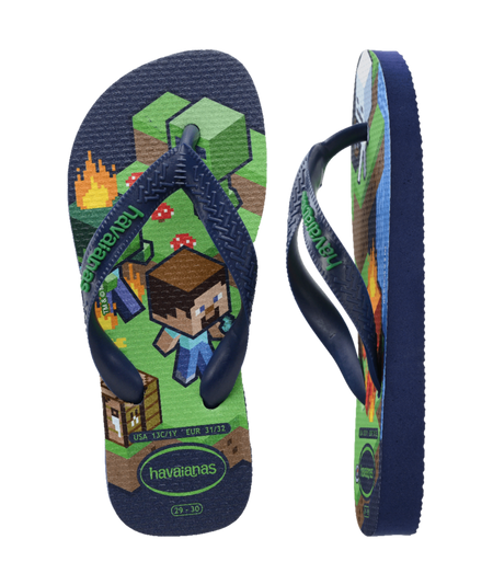 Kids Minecraft Flip Flops