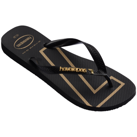 Top Vini Jr Golden Flip Flops