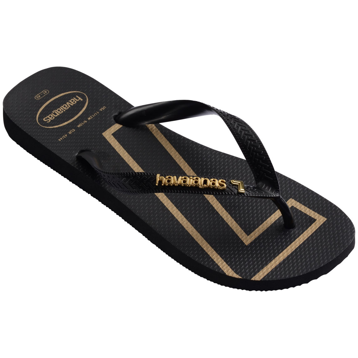 Top Vini Jr Golden Flip Flops