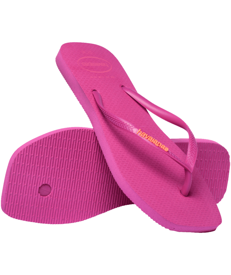 [ONLINE EXCLUSIVE] Slim Square Logo Pop Up Flip Flops