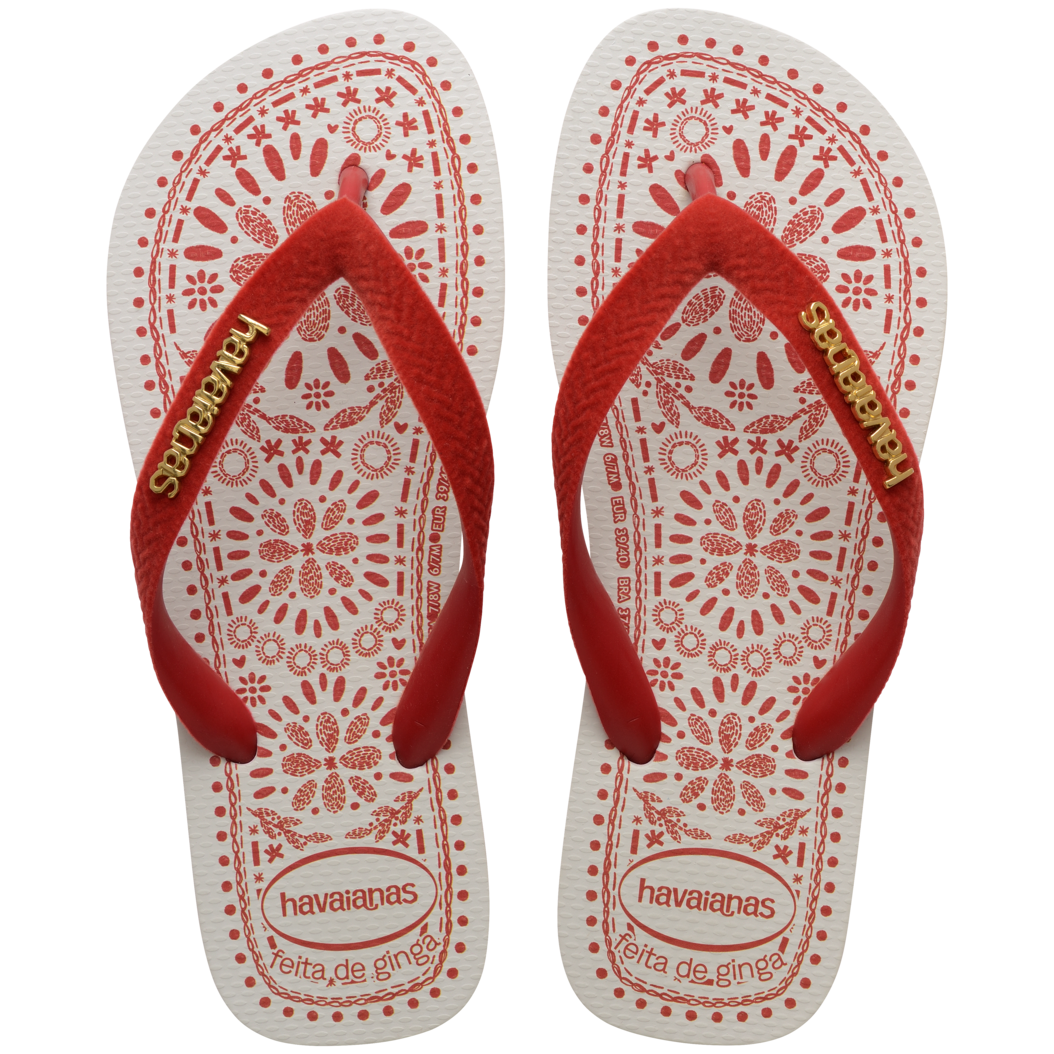 Havaianas Top Bordado Flor Flip Flops
