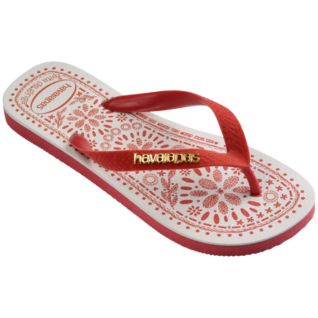 Havaianas Top Bordado Flor Flip Flops