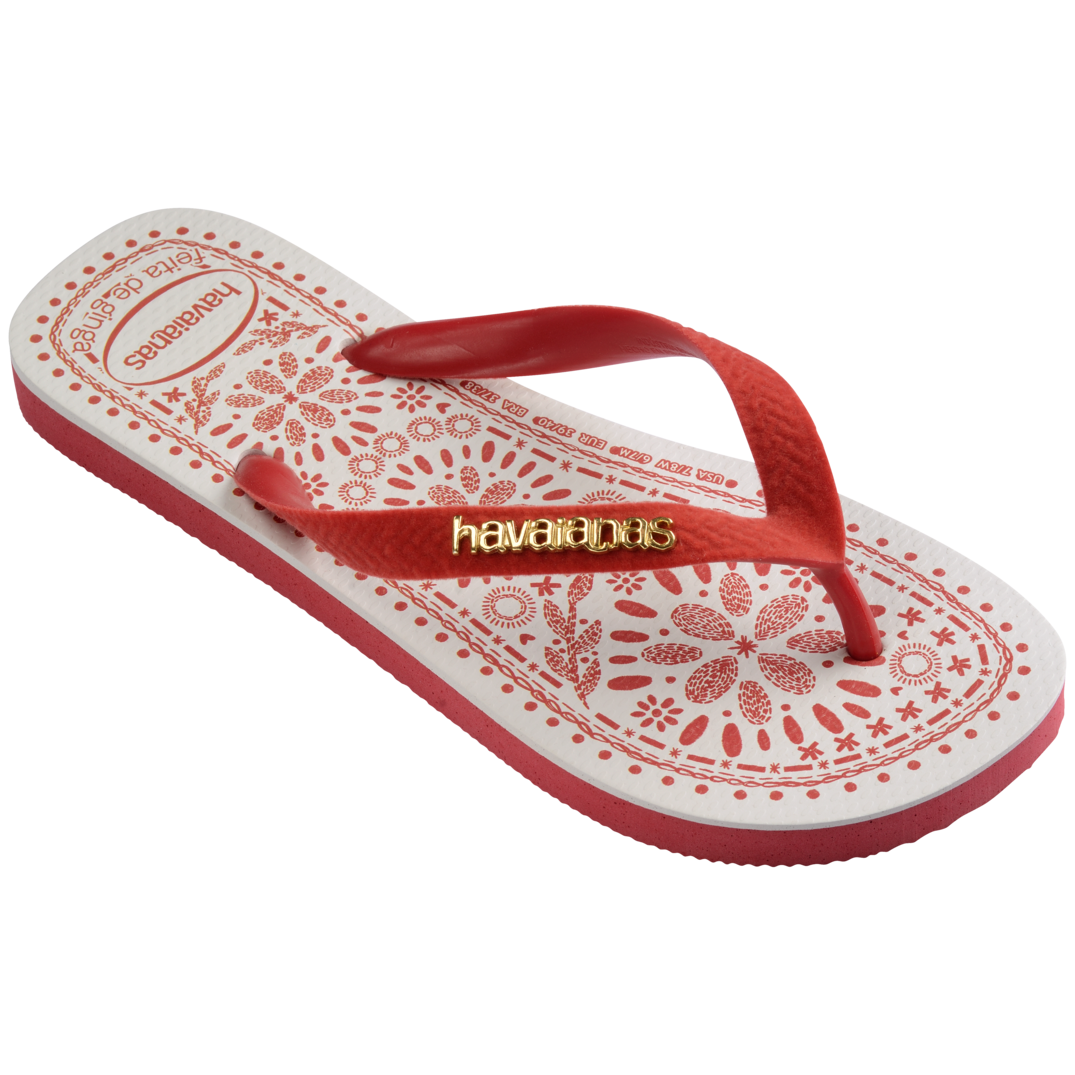 Havaianas Top Bordado Flor Flip Flops