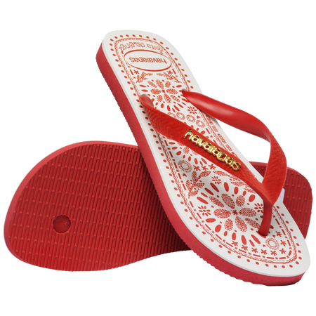 Havaianas Top Bordado Flor Flip Flops