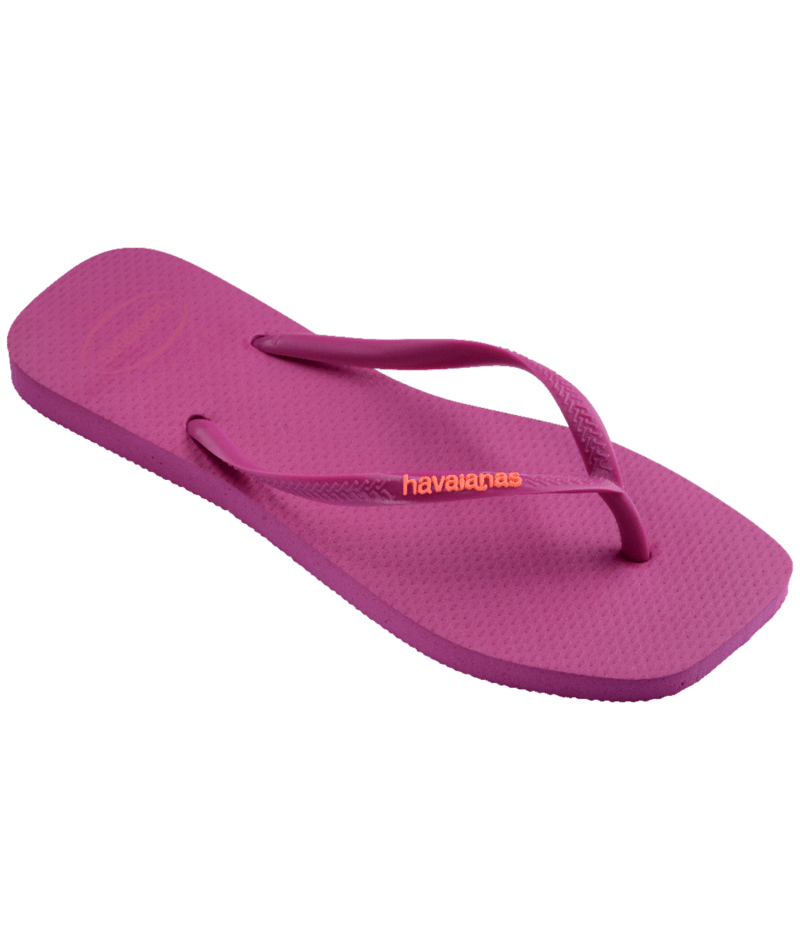 [ONLINE EXCLUSIVE] Slim Square Logo Pop Up Flip Flops