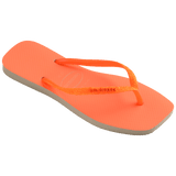 [ONLINE EXCLUSIVE] Slim Square Glitter Neon Flip Flops