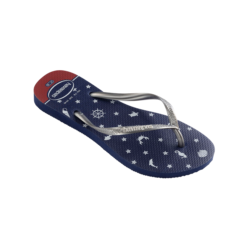 Slim Nautical Flip Flops