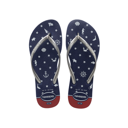 Slim Nautical Flip Flops