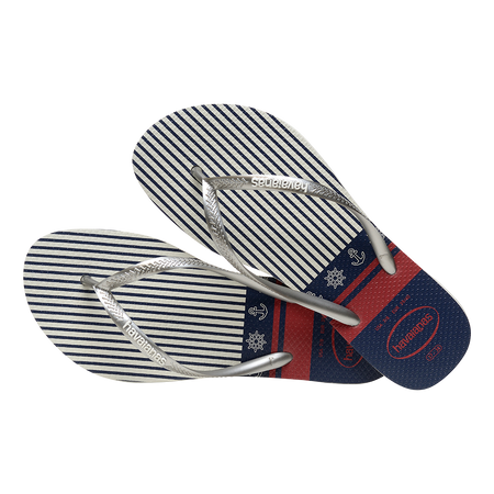 Slim Nautical Flip Flops