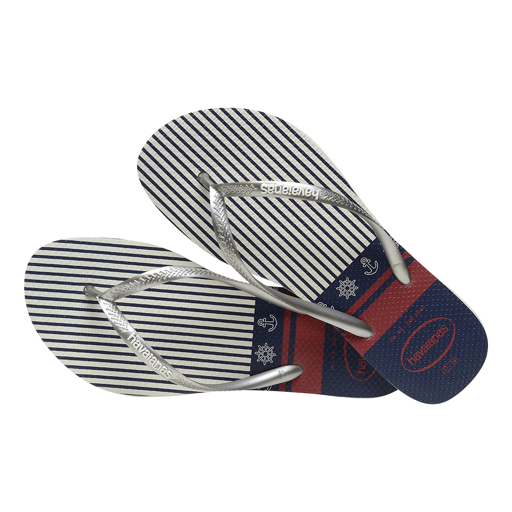 Slim Nautical Flip Flops