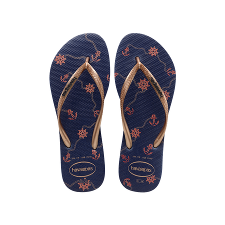 Slim Nautical Flip Flops