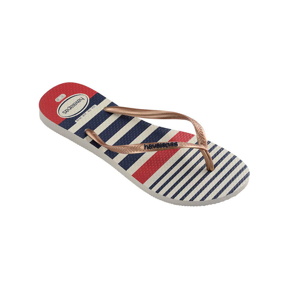Slim Nautical Flip Flops