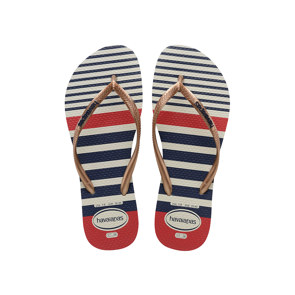 Slim Nautical Flip Flops
