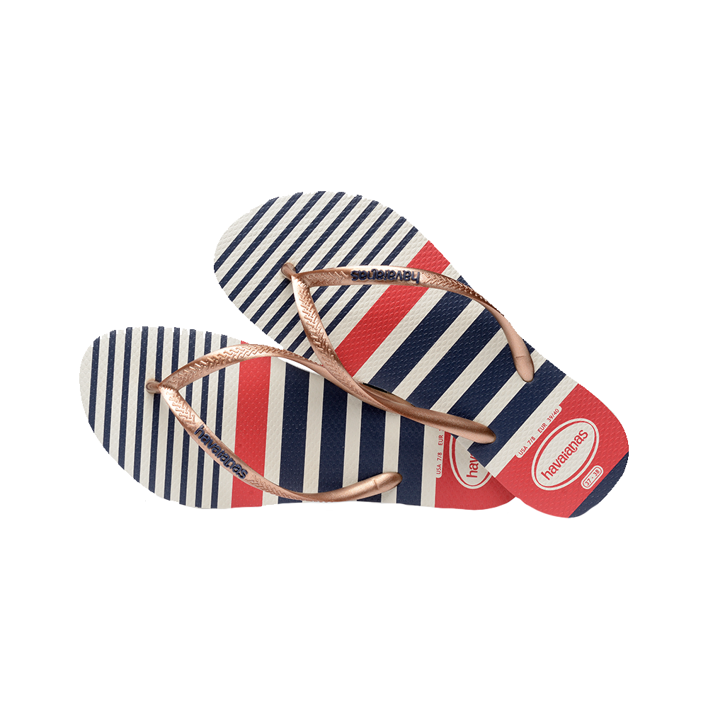 Slim Nautical Flip Flops