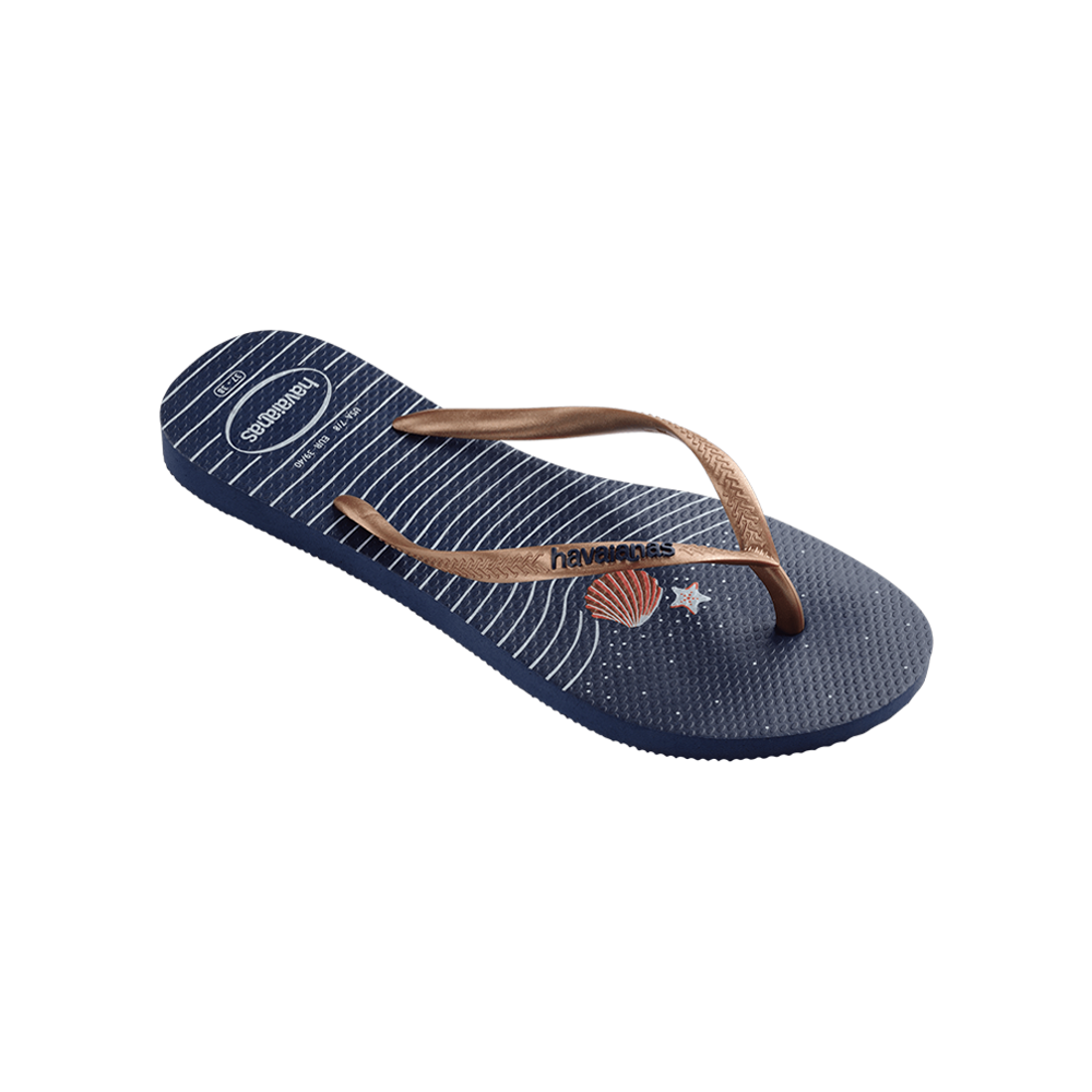 Slim Nautical Flip Flops