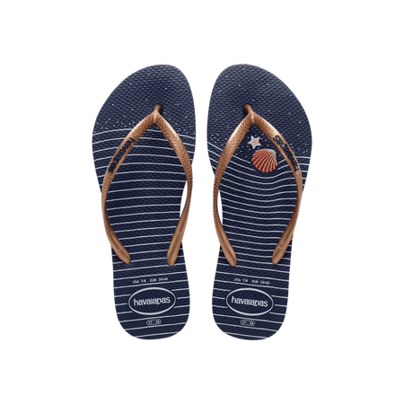 Slim Nautical Flip Flops
