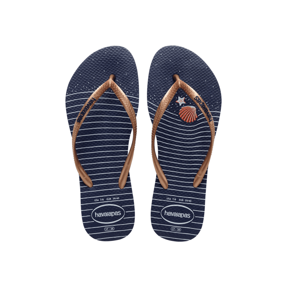 Slim Nautical Flip Flops