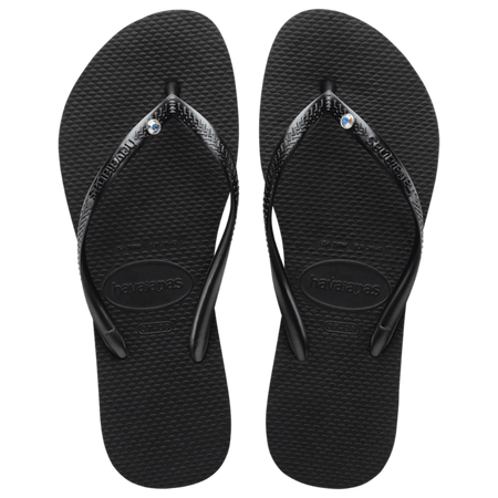 Swarovski Slim Crystal Flip Flops