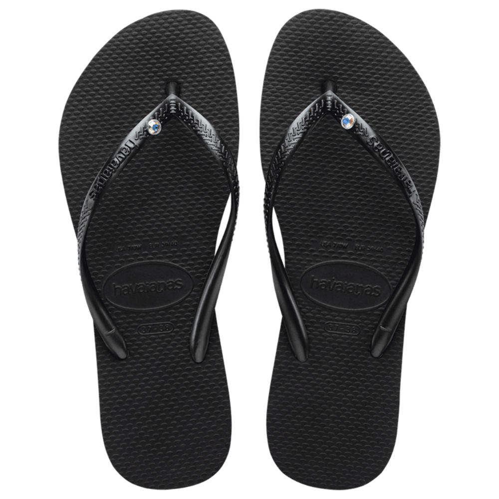 Swarovski Slim Crystal Flip Flops