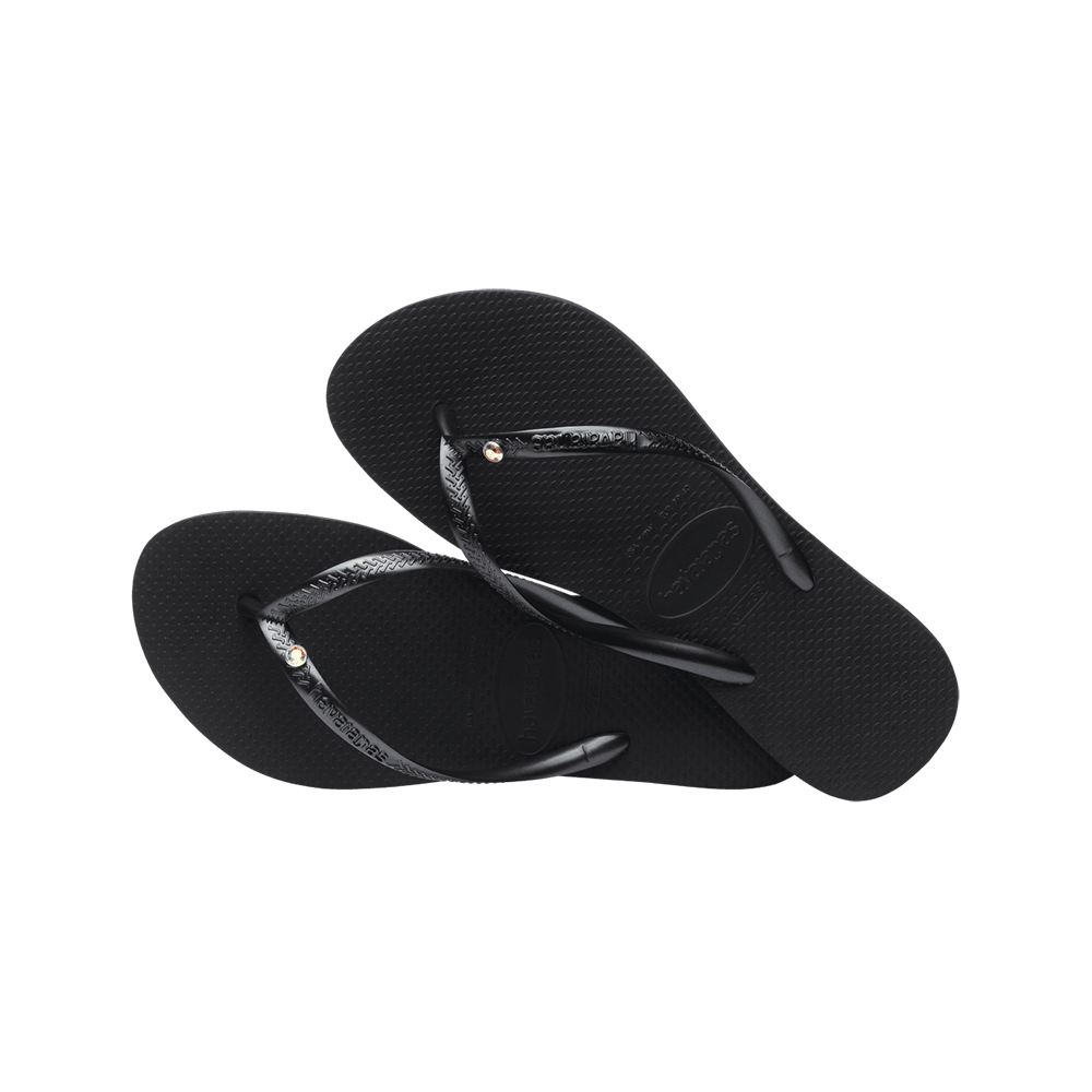 Swarovski Slim Crystal Flip Flops