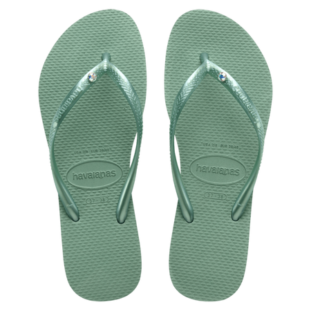 Swarovski Slim Crystal Flip Flops