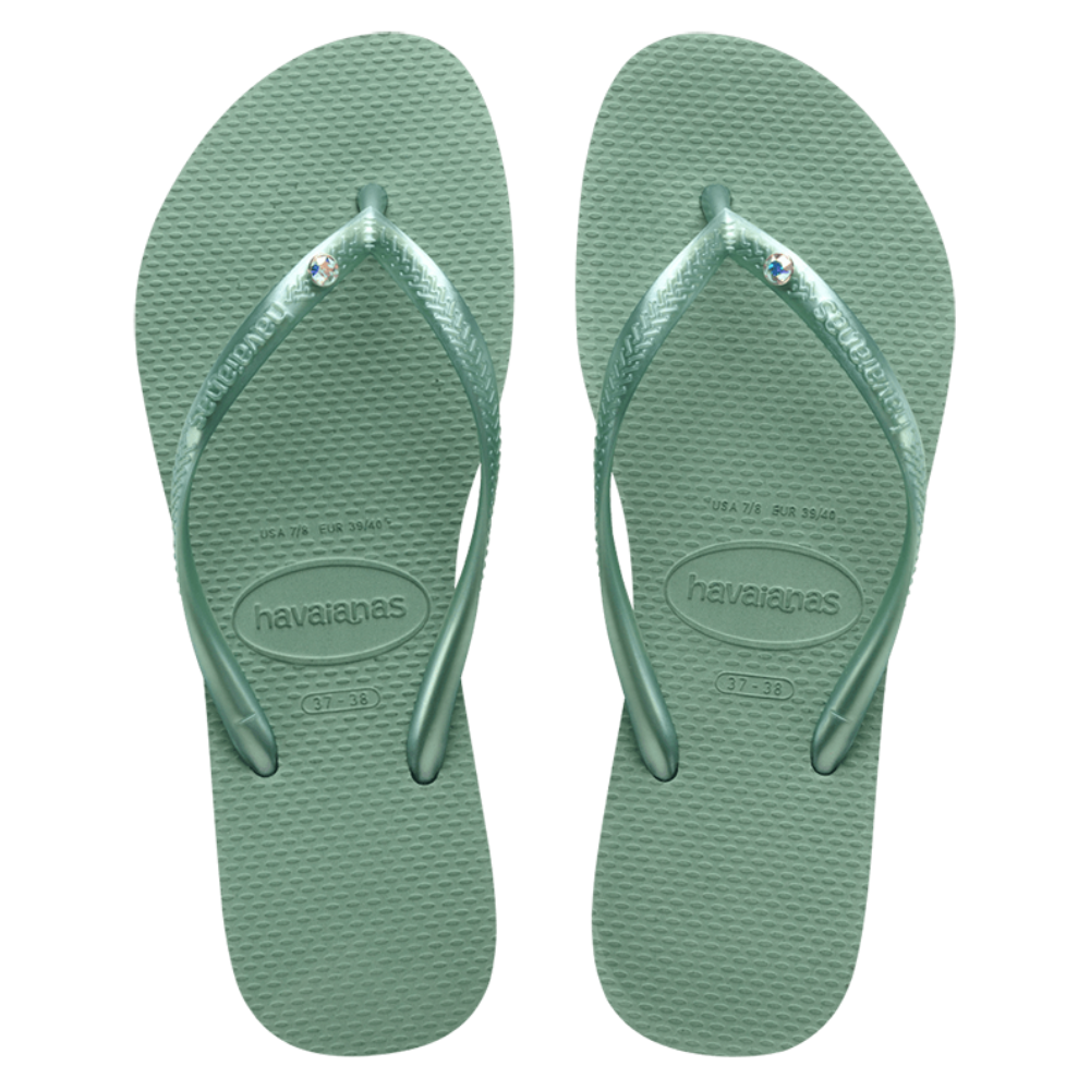 Swarovski Slim Crystal Flip Flops