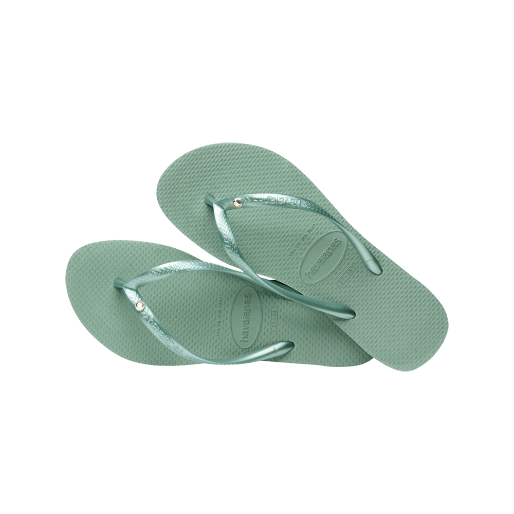 Swarovski Slim Crystal Flip Flops