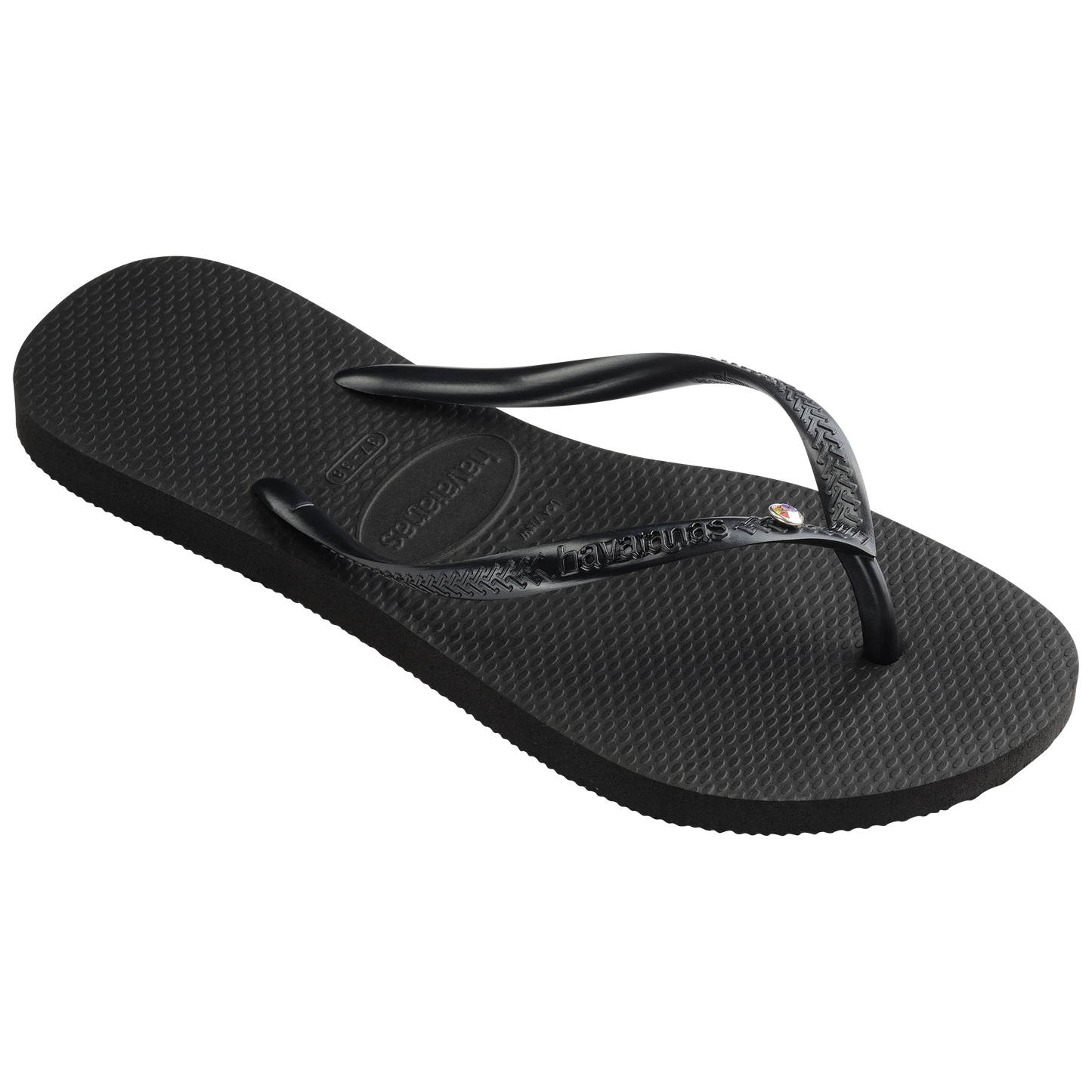 Swarovski Slim Crystal Flip Flops