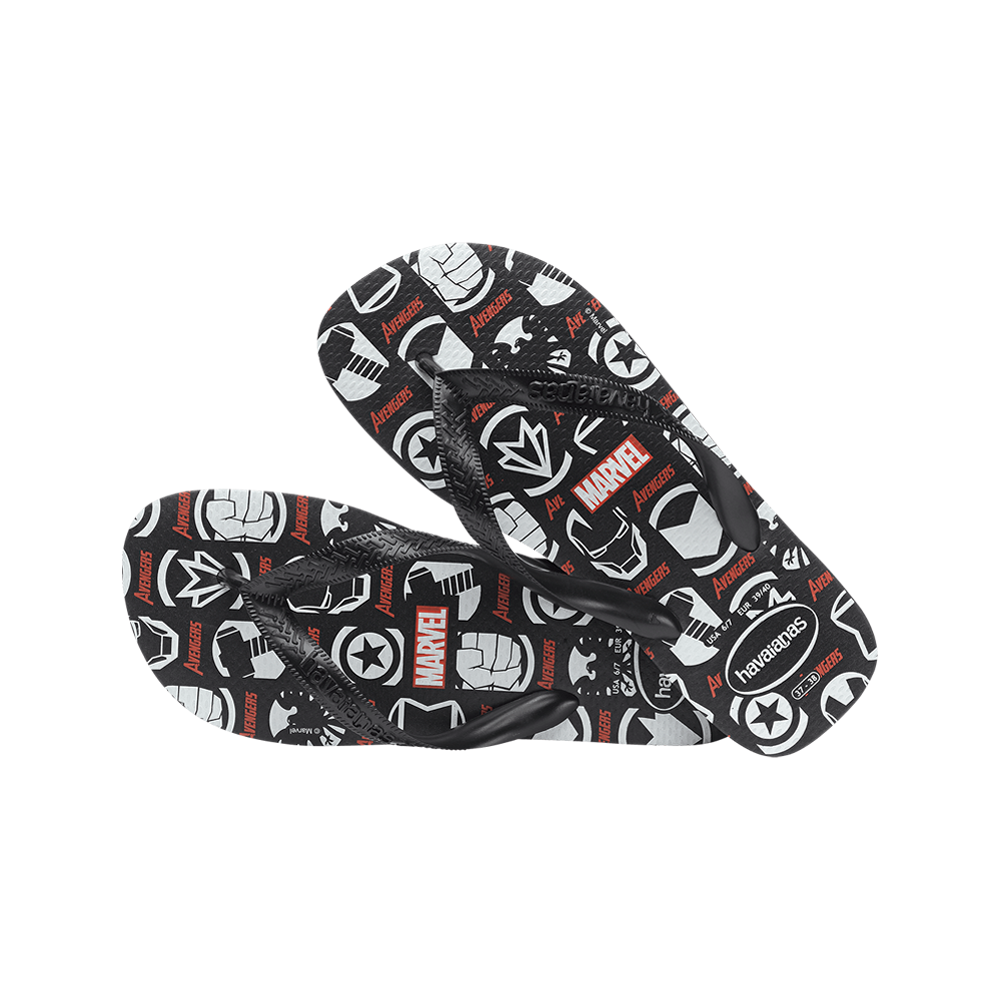 Havaianas Unisex Kids' Top Marvel Logomania Flip Flops Havaianas Unisex Kids' Top Marvel Logomania Flip Flops