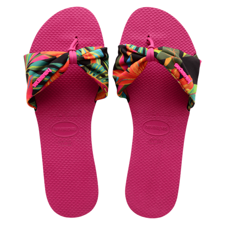 Slide Trop Print Sandals