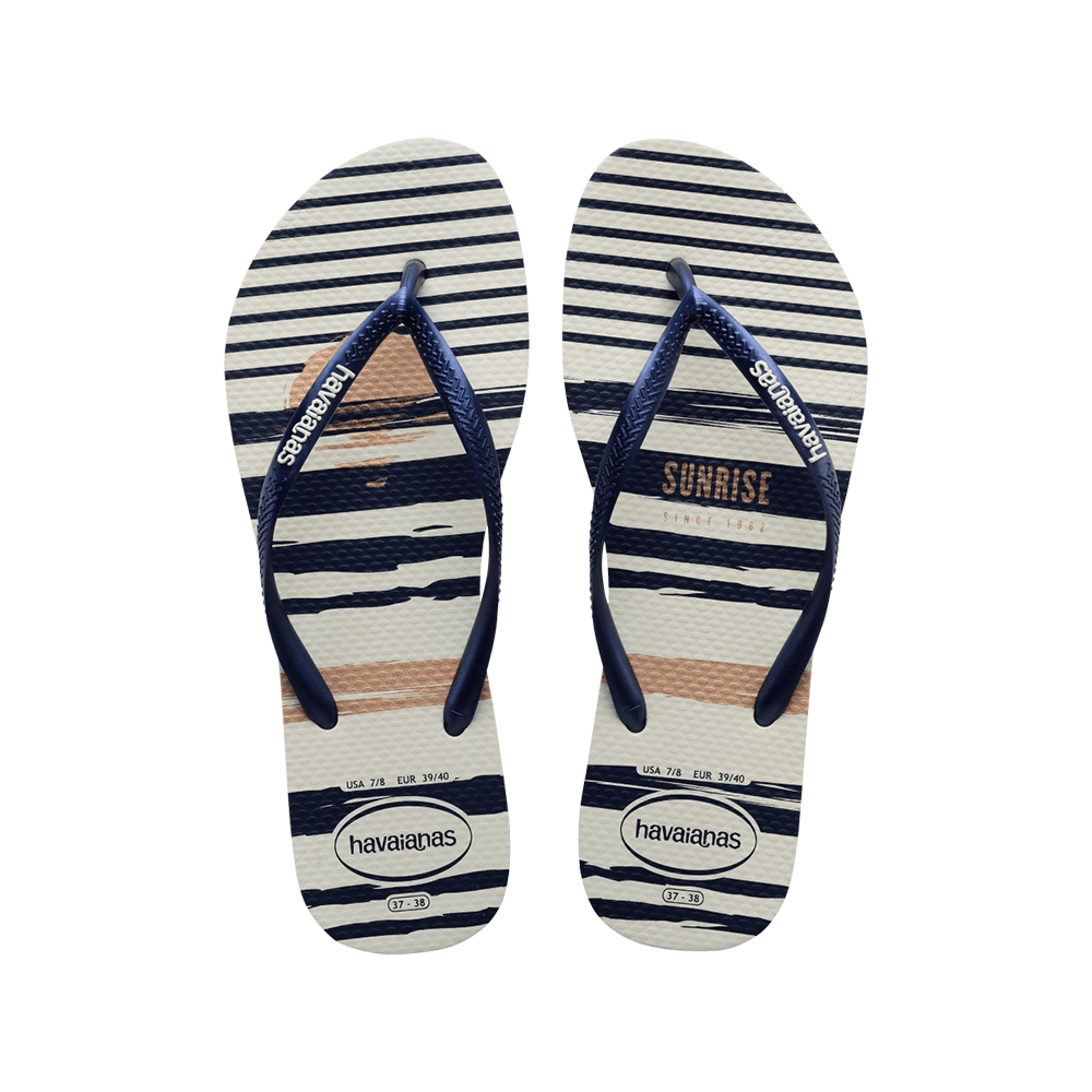 Slim Nautical Flip Flops