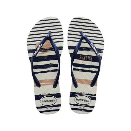 Slim Nautical Flip Flops