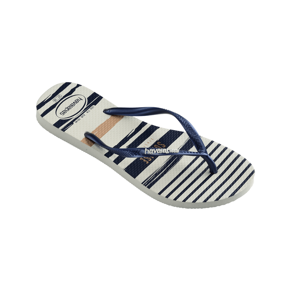 Slim Nautical Flip Flops