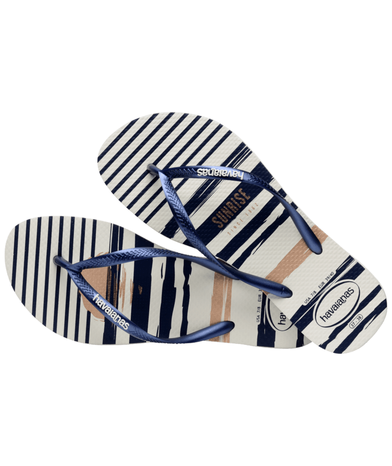 Slim Nautical Flip Flops