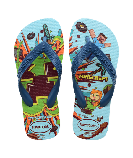 Kids Minecraft Flip Flops